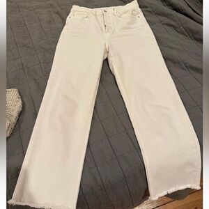 Frank & Eileen MONAGHAN Mom Jean Italian Vintage Denim Size: 28 CREAM
